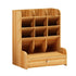 Compartments wood multi function organiser